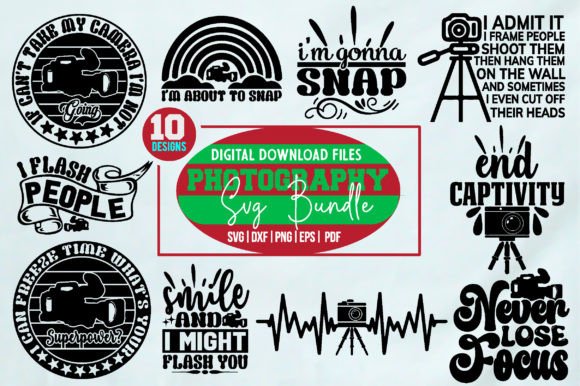 Download Photography Svg Design Bundle - Photography Collection