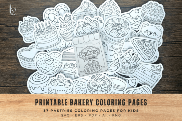 Download Printable Bakery Coloring Pages for Kids - Kids Collection